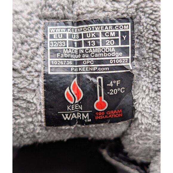 KEEN Knotch Chukka Kids Size 1 Unisex Winter Boots Youth Warm Outdoor Blue Gray - Picture 7 of 7